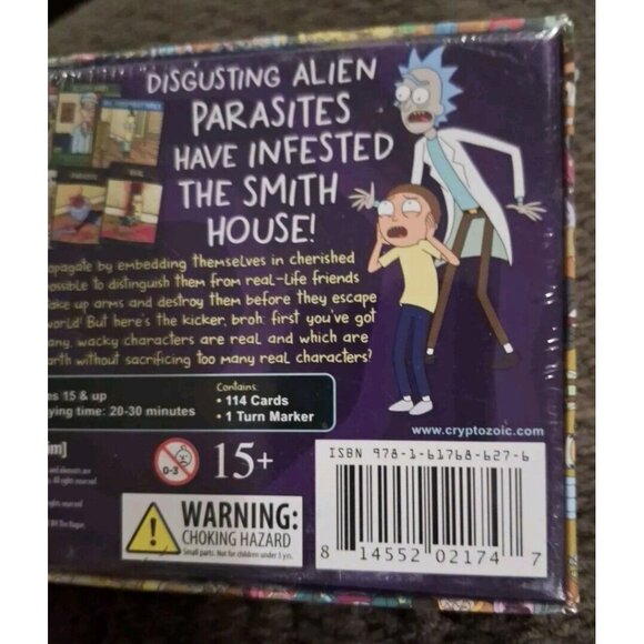 Rick & Morty Total Rickall Card Game For 2-5 Players Ages 15+ By Cryptozoic - Picture 4 of 4